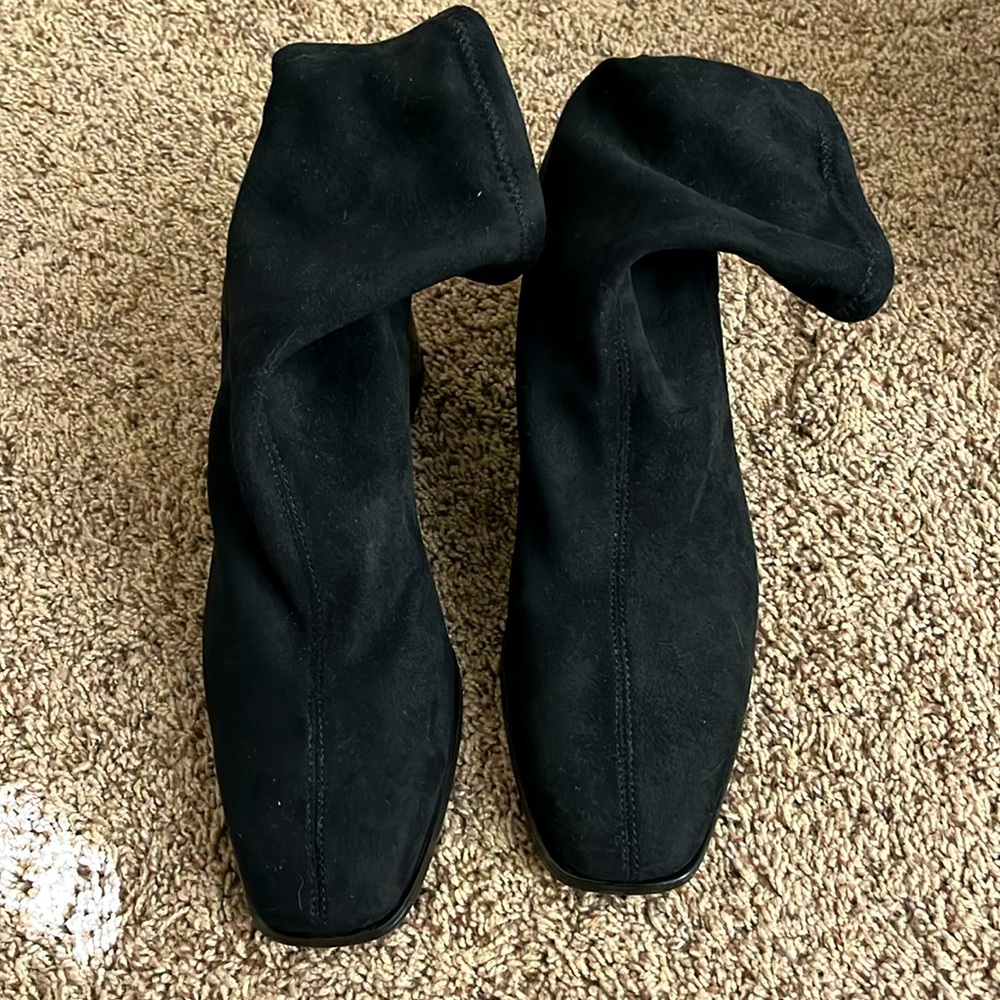 black suede h&m booties size EU 40 or US women’s 9